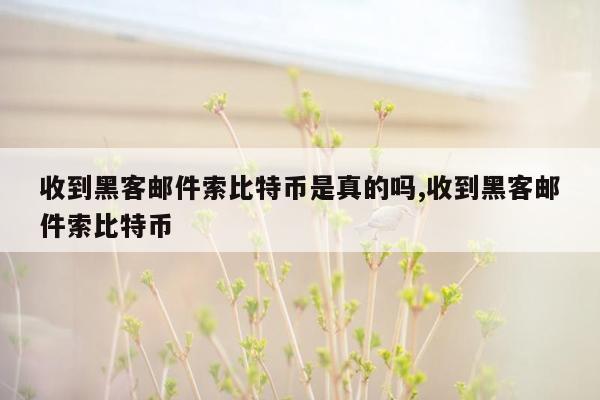 收到黑客邮件索比特币是真的吗,收到黑客邮件索比特币