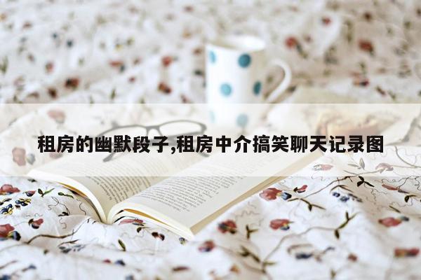 租房的幽默段子,租房中介搞笑聊天记录图