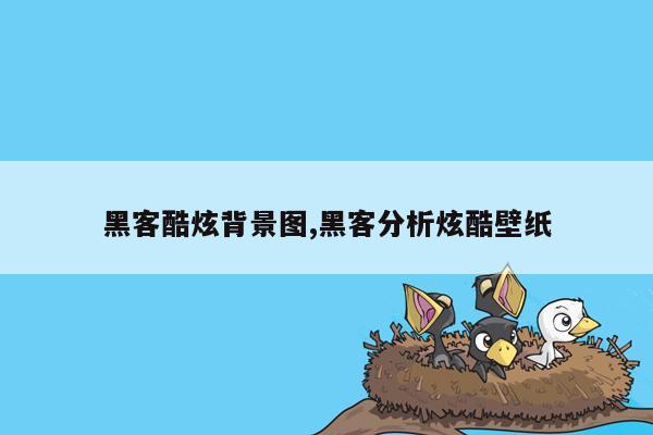 黑客酷炫背景图,黑客分析炫酷壁纸