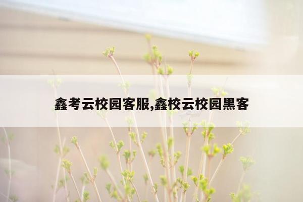 鑫考云校园客服,鑫校云校园黑客