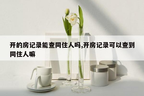 开的房记录能查同住人吗,开房记录可以查到同住人嘛