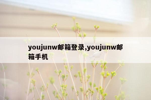 youjunw邮箱登录,youjunw邮箱手机