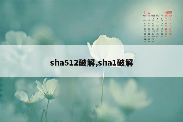 sha512破解,sha1破解