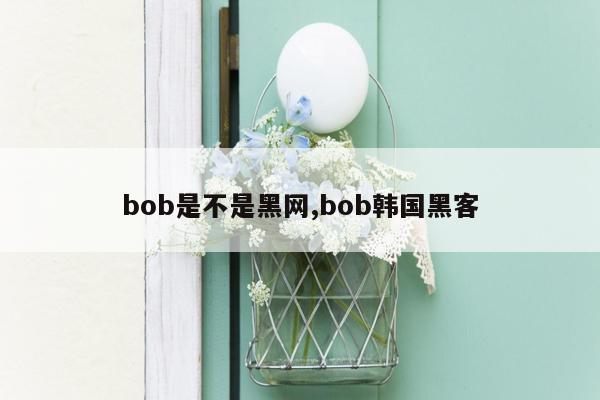 bob是不是黑网,bob韩国黑客