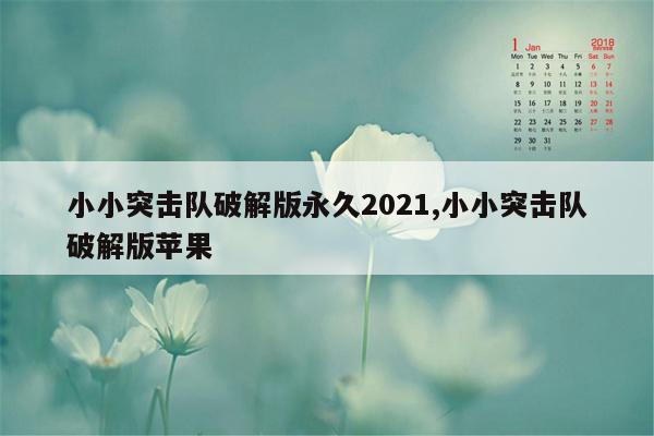 小小突击队破解版永久2021,小小突击队破解版苹果